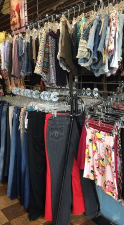 Our shorts section in Juniors